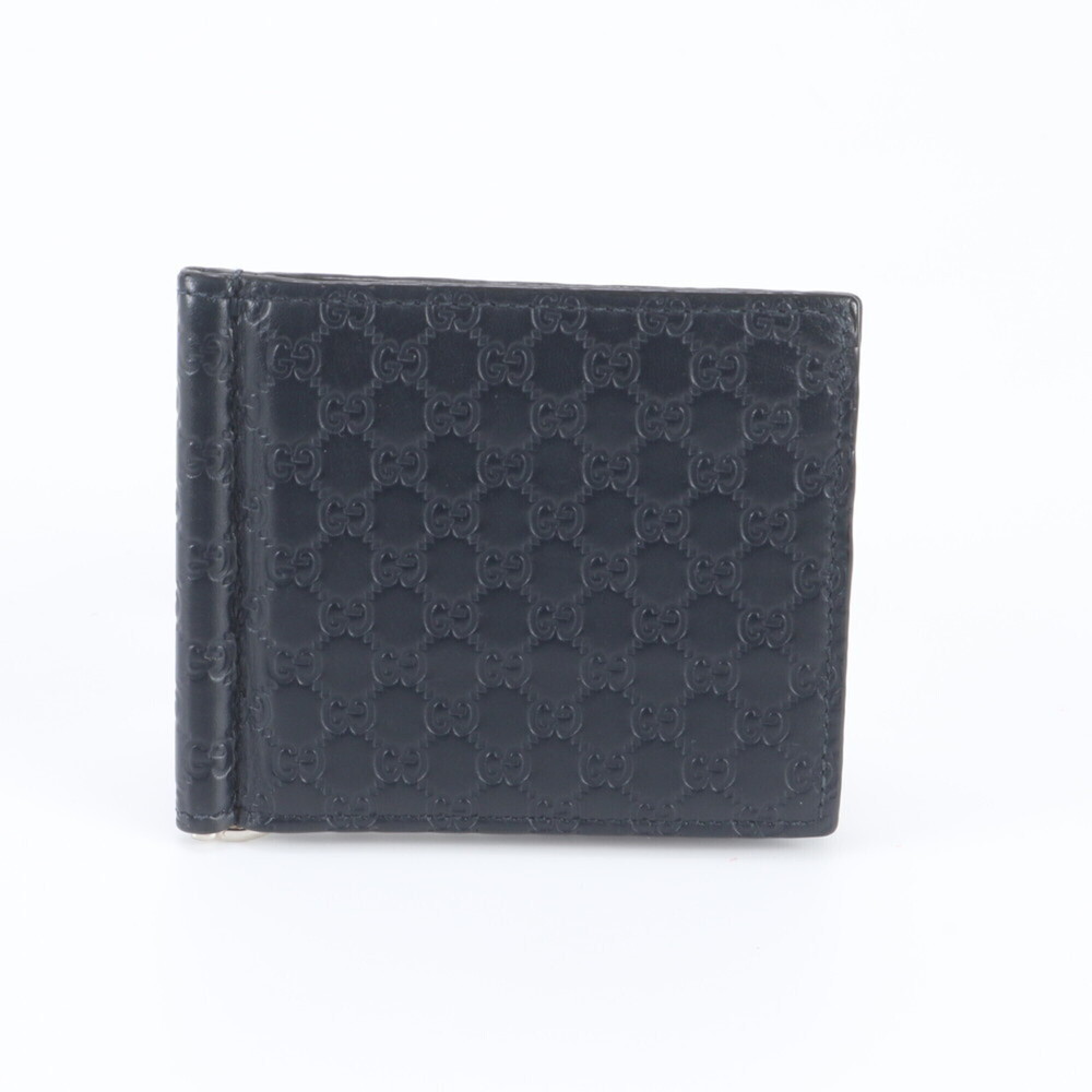 Gucci Guccissima 544478 Leather Bi-fold Wallet with Money Clip, Card Holder/B...